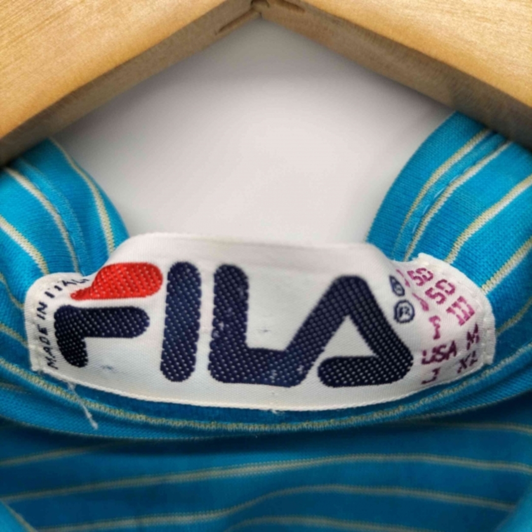 FILA(フィラ)のFILA(フィラ) 90S ボーダー S/S ポロ シャツ メンズ トップス メンズのトップス(ポロシャツ)の商品写真