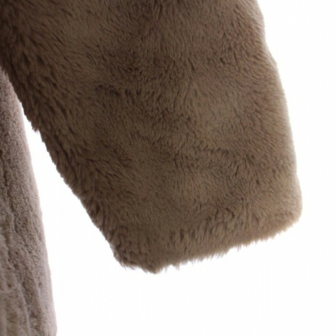 ZARA(ザラ)のザラ TRF COLLECTION ノーカラーファージャケット L ベージュ レディースのジャケット/アウター(ブルゾン)の商品写真