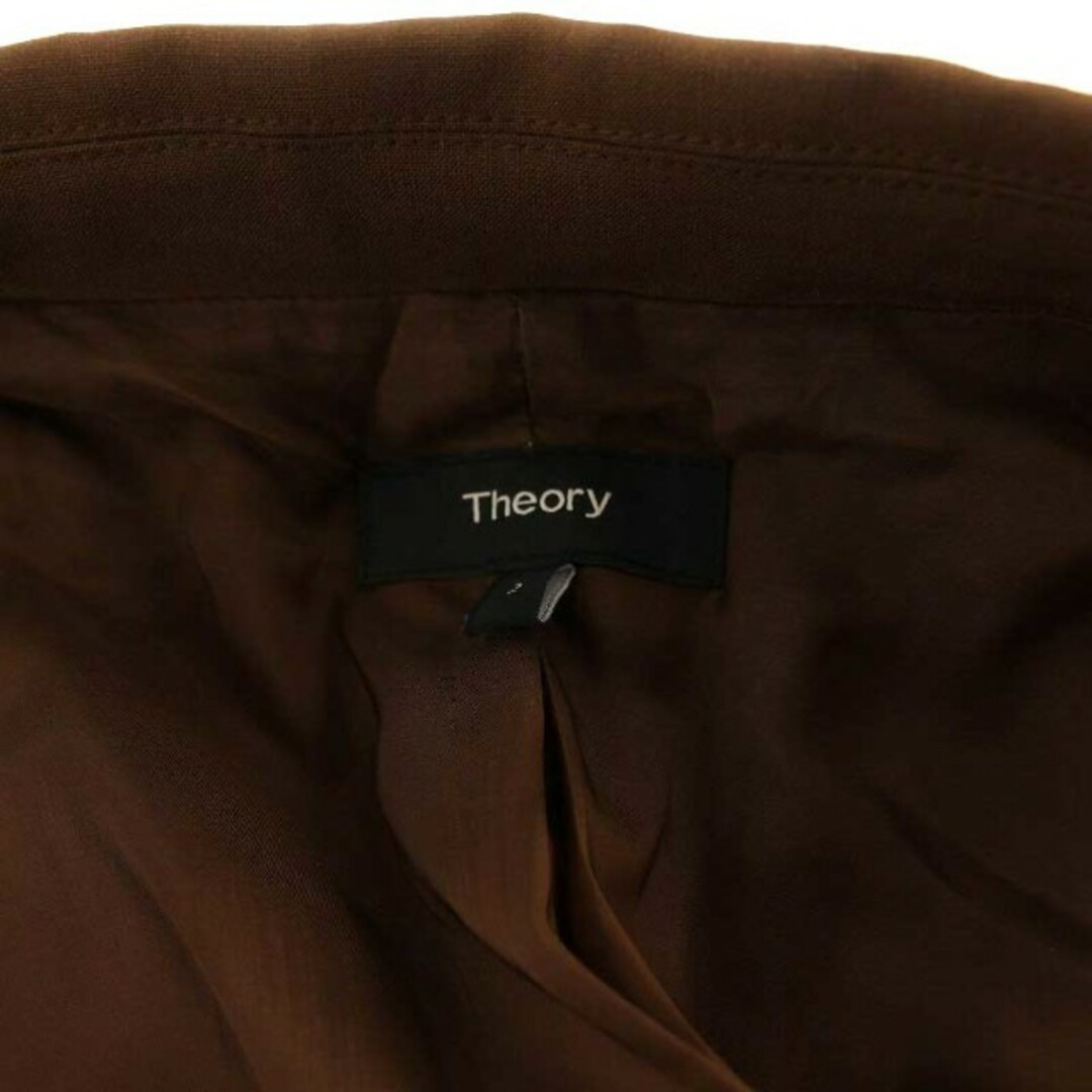 theory(セオリー)のセオリー theory テーラードジャケット シングル ウール 茶 レディースのジャケット/アウター(その他)の商品写真