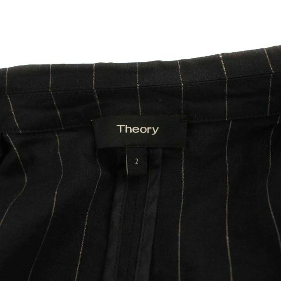 theory(セオリー)のセオリー theory テーラードジャケット ダブル 麻 リネン 紺 白 レディースのジャケット/アウター(その他)の商品写真