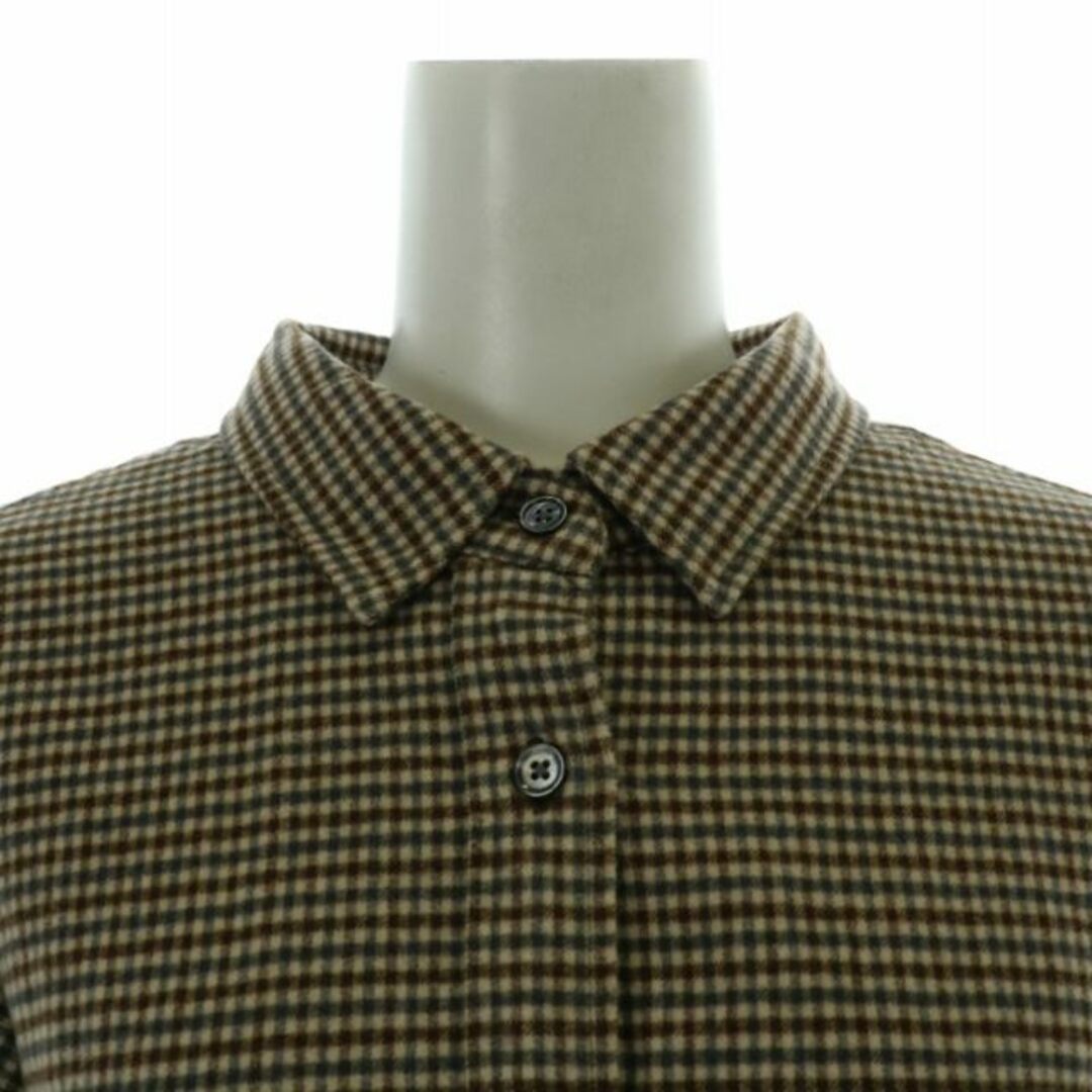 PENDLETON(ペンドルトン)のペンドルトン シャツ チュニック チェック 長袖 F 茶 9475-7301 レディースのトップス(シャツ/ブラウス(長袖/七分))の商品写真