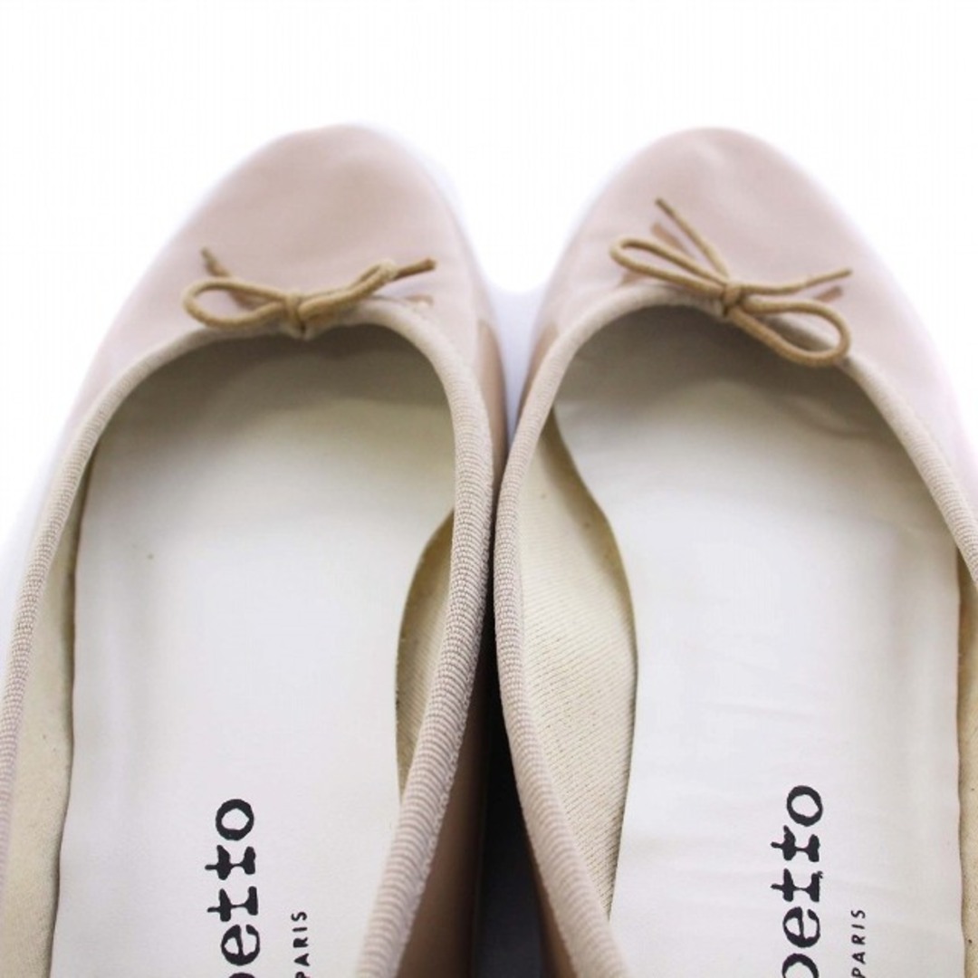 repetto(レペット)のレペット サンドリオン エナメル バレエシューズ パンプス リボン ベージュ レディースの靴/シューズ(バレエシューズ)の商品写真