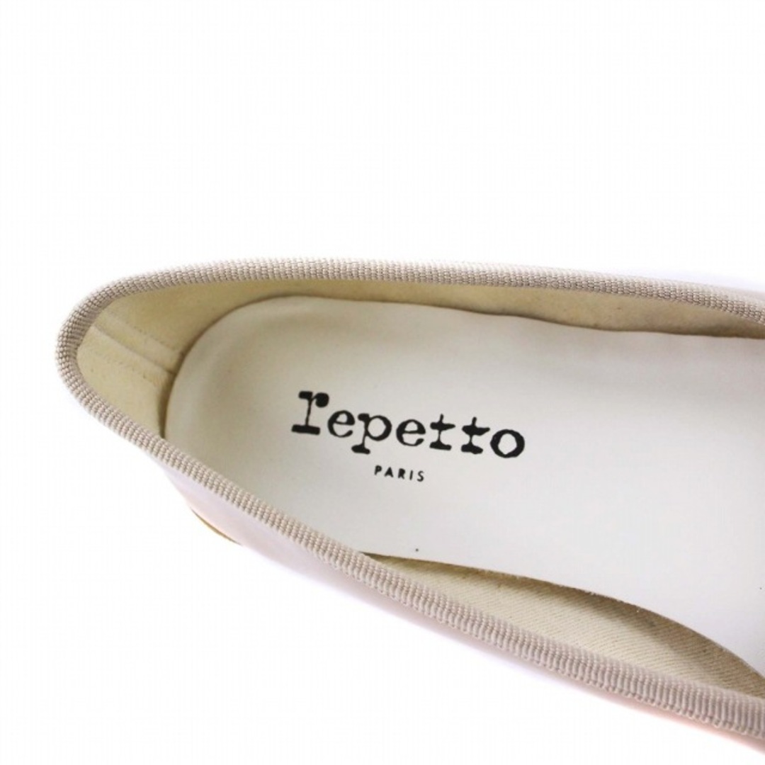 repetto(レペット)のレペット サンドリオン エナメル バレエシューズ パンプス リボン ベージュ レディースの靴/シューズ(バレエシューズ)の商品写真