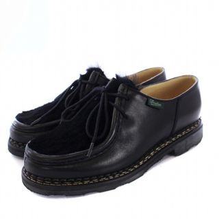 Paraboot - パラブーツ チロリアンシューズ モカシン ファー レザー 3.5 23cm 黒