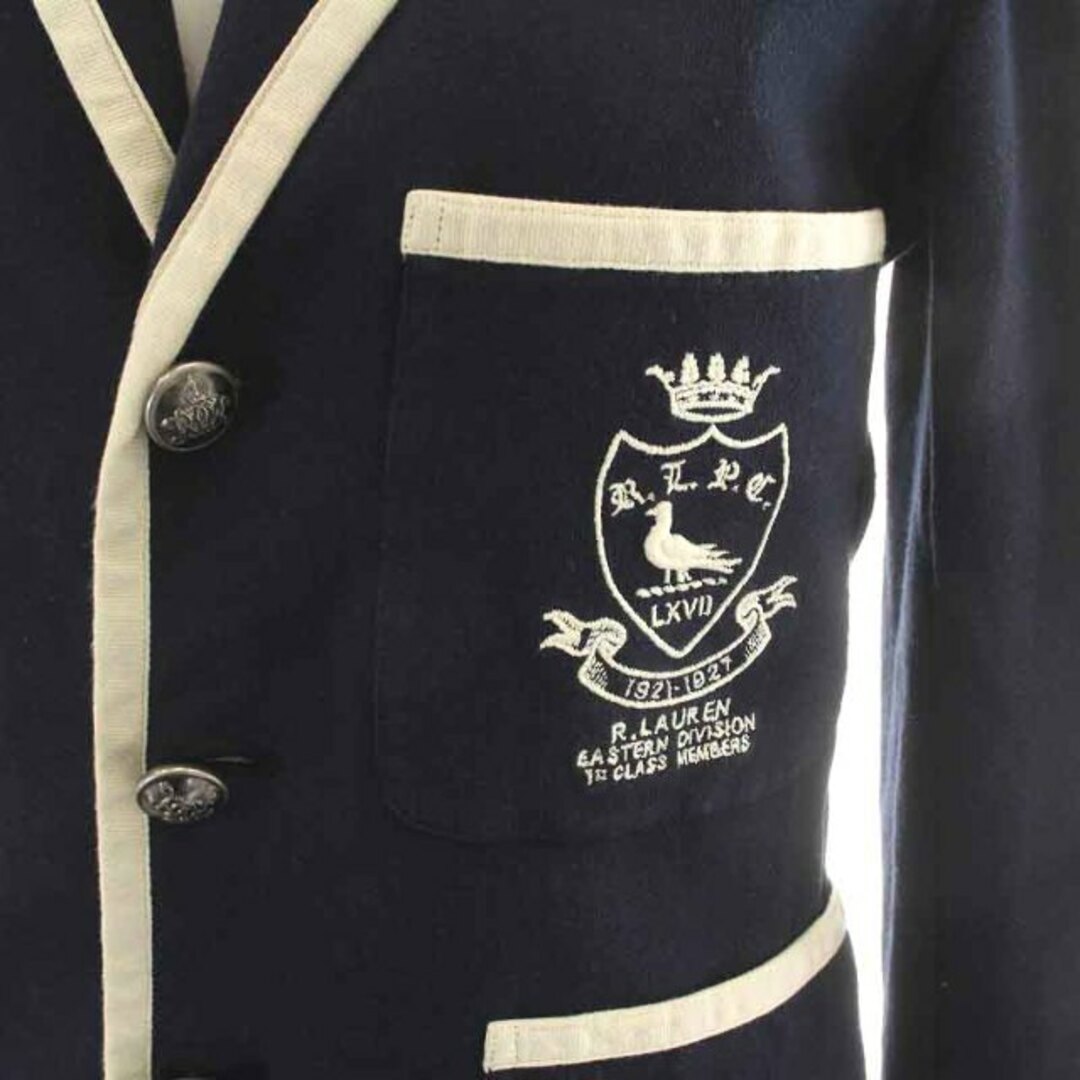 Ralph Lauren(ラルフローレン)のラルフローレン テーラードジャケット 紺ブレ シングル 総裏地 2 S 紺 白 レディースのジャケット/アウター(その他)の商品写真