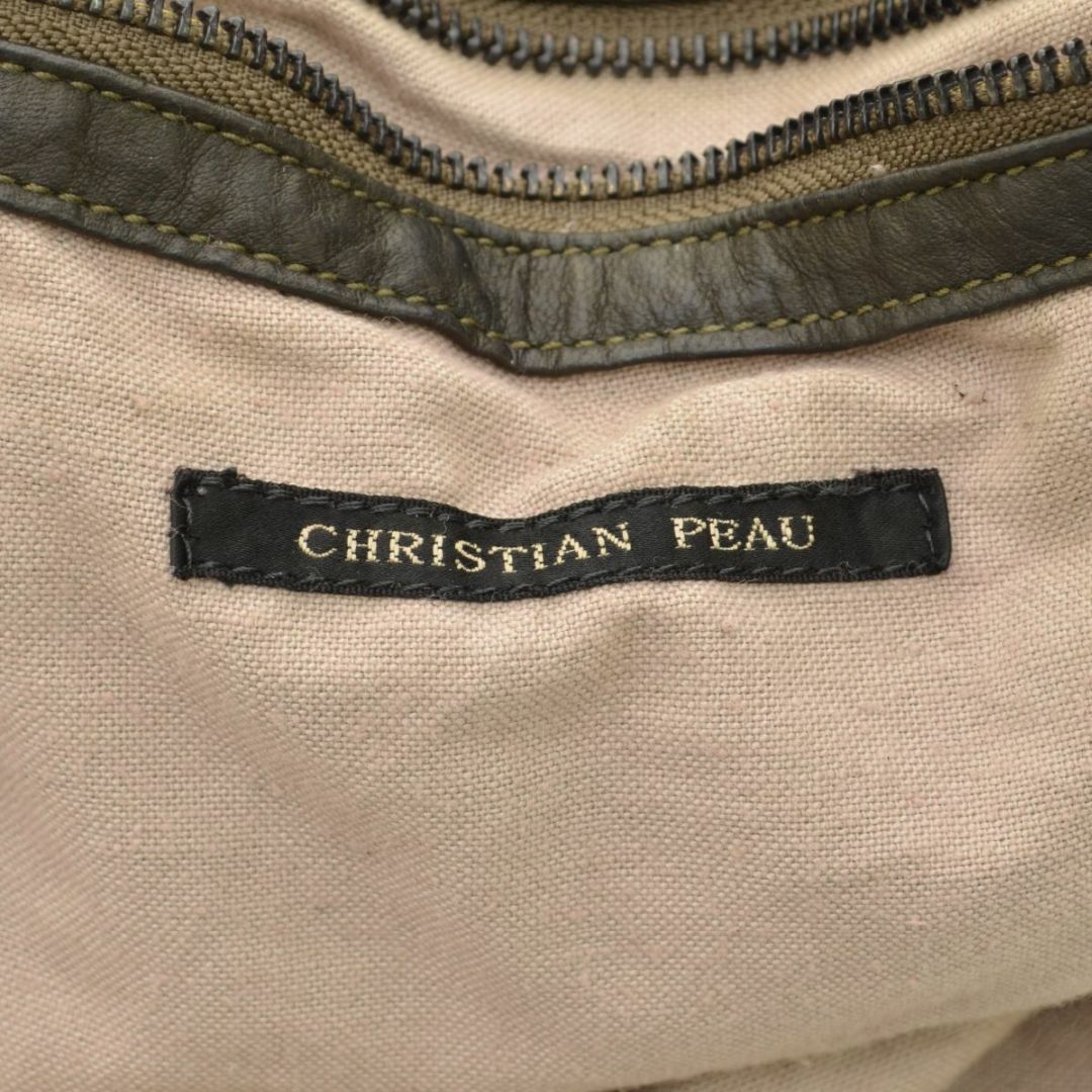 CHRISTIAN PEAU(クリスチャンポー)の【CHRISTIANPEAU】加工レザー ラウンドトートバッグ レディースのバッグ(トートバッグ)の商品写真