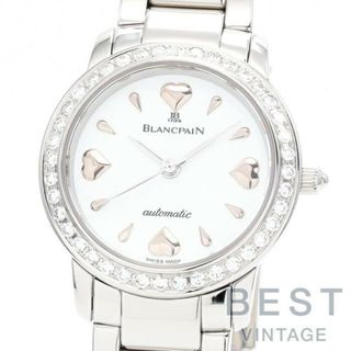 ブランパン(BLANCPAIN)の【OH済】 ブランパン 【BLANCPAIN 】 レディーバード 0096-4682B-71 レディース ホワイト ステンレススティール 腕時計 時計 LADYBIRD  WHITE SS ダイヤモンドベゼル ハートインデックス【中古】 (腕時計)