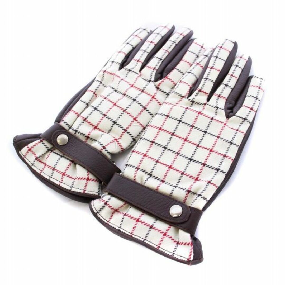 Maison Martin Margiela(マルタンマルジェラ)のMaison Margiela 14 check panelled gloves メンズのファッション小物(手袋)の商品写真