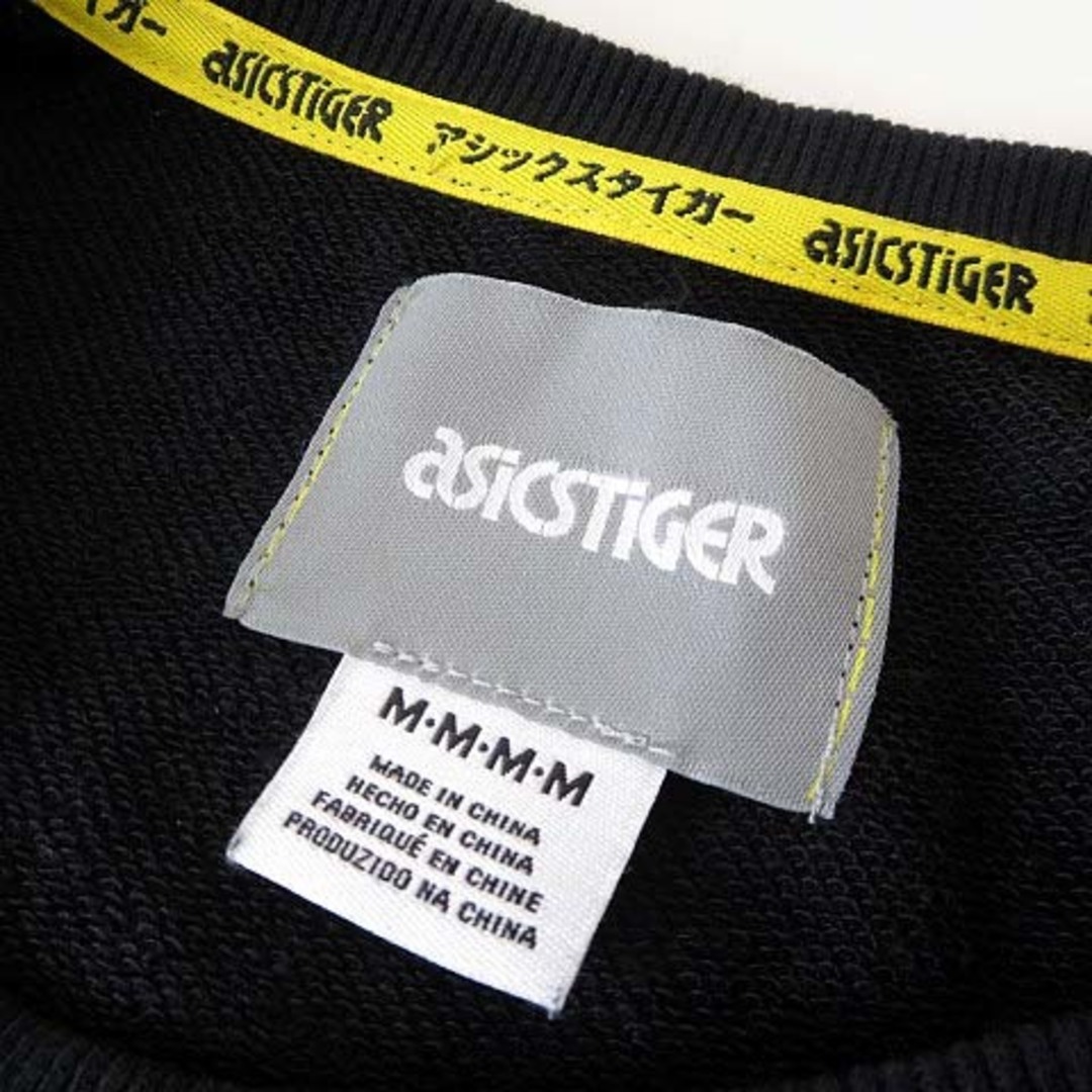 asics(アシックス)のアシックス タイガー 20SS スウェット トレーナー ロング丈 半袖 L 黒 レディースのトップス(トレーナー/スウェット)の商品写真