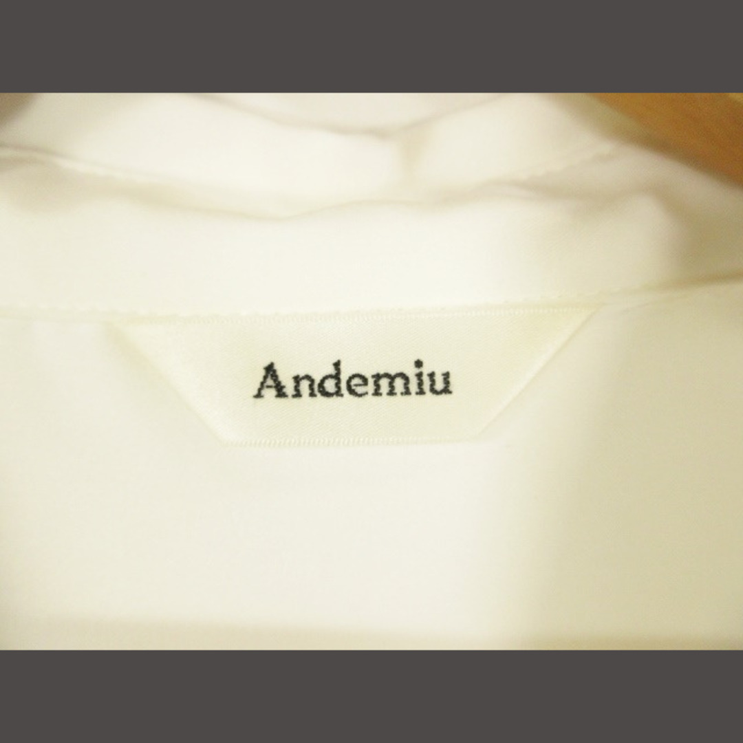 Andemiu(アンデミュウ)のAndemiu ブラウス シャツ 七分袖 無地 シンプル  フリル ホワイト F レディースのトップス(その他)の商品写真