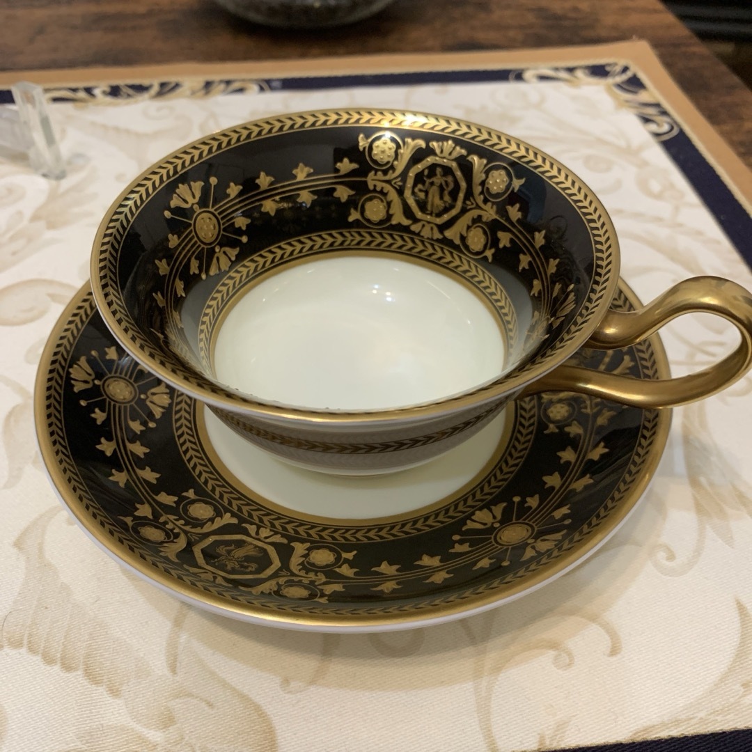 WEDGWOOD - ウェッジウッド アストバリー ブラック ティーカップ WEDGWOOD - ウェッジウッド アストバリー ブラック ティーカップ
