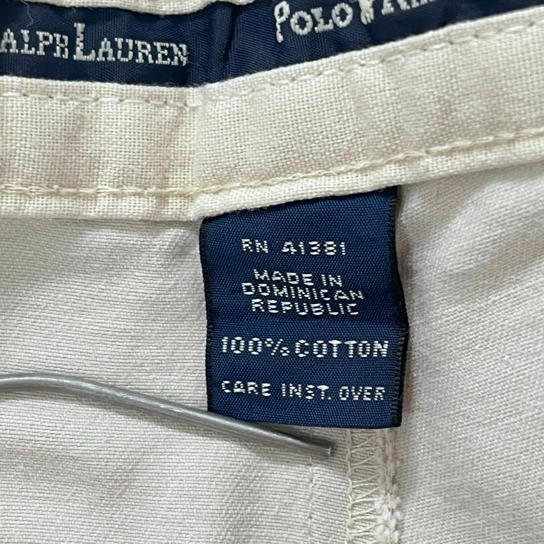 POLO RALPH LAUREN(ポロラルフローレン)の90s ポロラルフローレン ツータック ポロチノ W36 L30 アンドリュー メンズのパンツ(チノパン)の商品写真