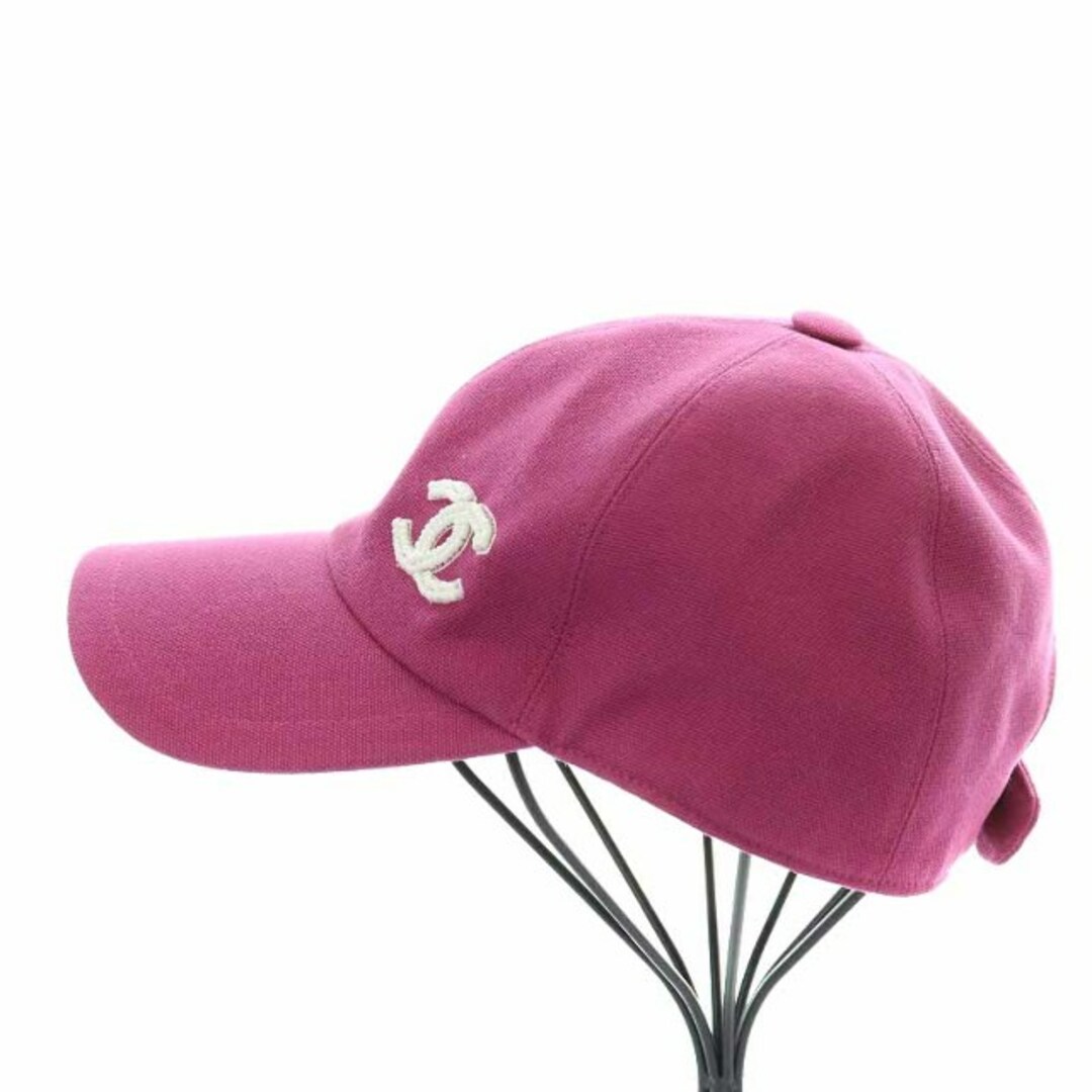 CHANEL(シャネル)のシャネル 帽子 キャップ ココマーク ワンポイント ビーズ刺繍 ピンク レディースの帽子(その他)の商品写真