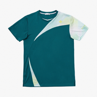 ルコックスポルティフ(le coq sportif)のルコックスポルティフ テニスウェア 半袖TシャツQTMWJA06緑メンズXL新品(ウェア)