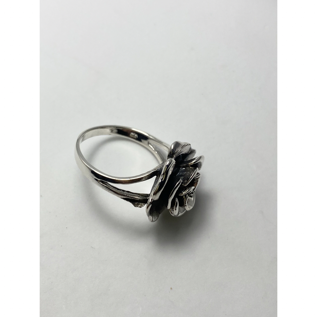 SILVER 花　シルバーフラワーリング スターリングシンプル11号銀指輪さF1 メンズのアクセサリー(リング(指輪))の商品写真