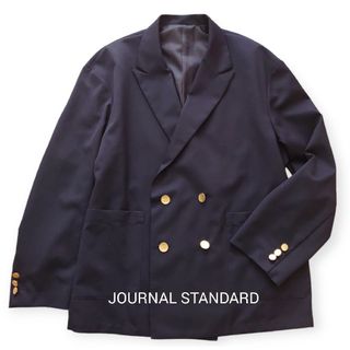 ジャーナルスタンダード(JOURNAL STANDARD)の【美品】ジャーナルスタンダード/テーラードダブルジャケット 紺ブレ 金ボタン M(テーラードジャケット)