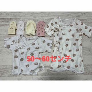 ベビー服　50〜60センチ　＆　ミトン(その他)