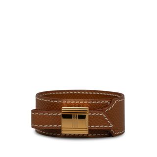 エルメス(Hermes)の美品 エルメス アルテミス ゴールド金具 ブレスレット レザー レディース HERMES 【222-41897】(ブレスレット/バングル)