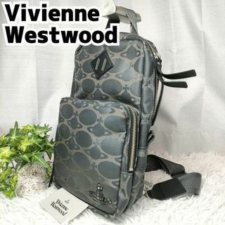 ヴィヴィアンウエストウッド(Vivienne Westwood)のVivienne Westwood ボディーバッグ 総柄 オーブ ブラック(ショルダーバッグ)