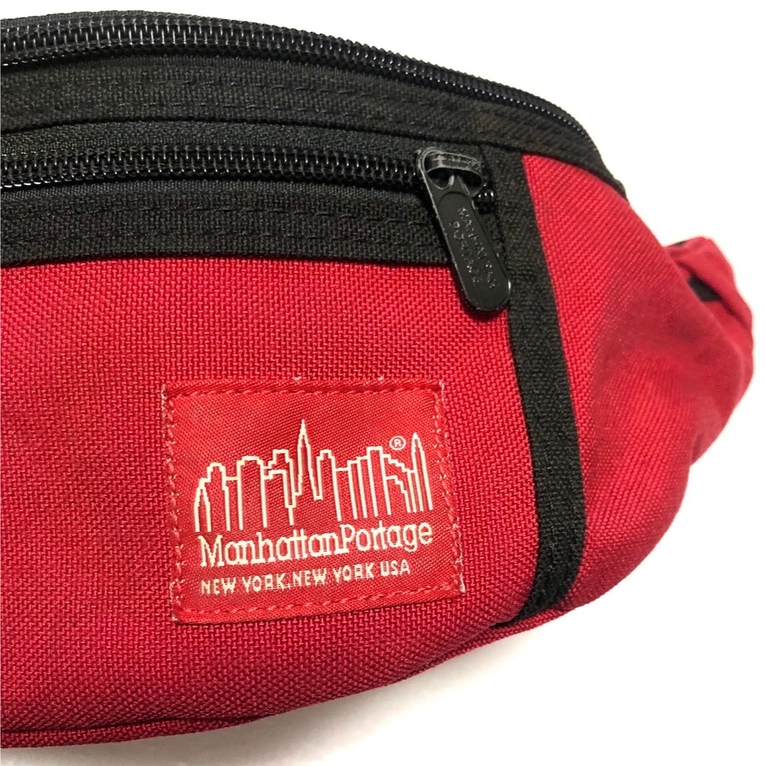 Manhattan Portage(マンハッタンポーテージ)のマンハッタンポーテージ 2403142 ウエストバッグ レッド ウエストポーチ  レディースのバッグ(ボディバッグ/ウエストポーチ)の商品写真