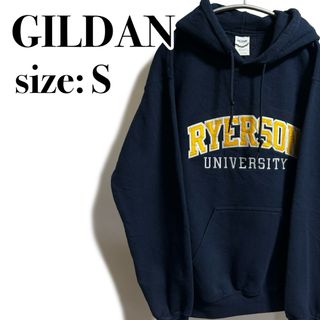 ギルタン(GILDAN)のGILDAN パーカー プルオーバー カレッジロゴ ビッグロゴ ギルダン(パーカー)