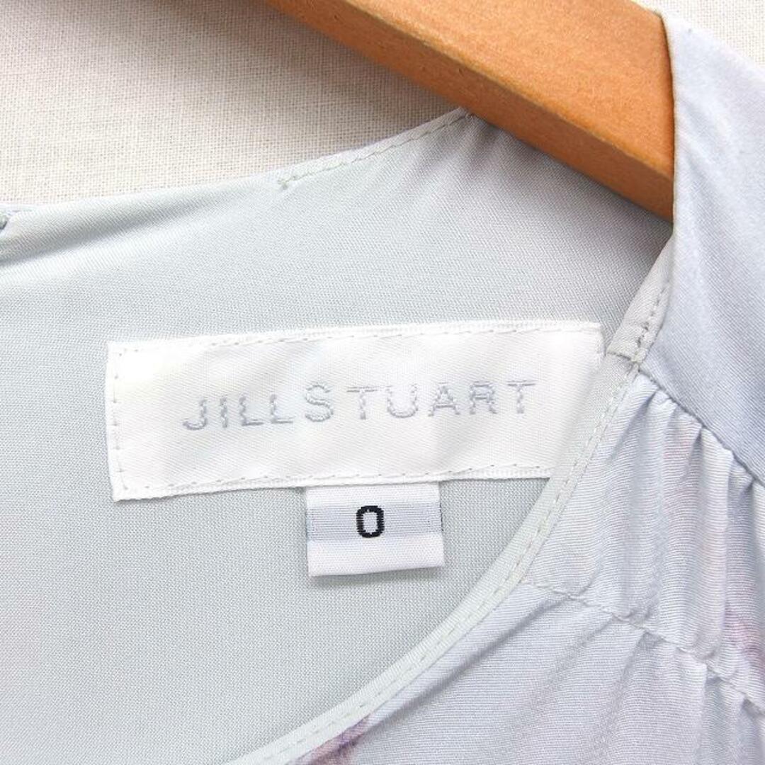 JILLSTUART(ジルスチュアート)のJILL STUART フレア ワンピース 長袖 ロング丈 マーブル模様 0 レディースのワンピース(ロングワンピース/マキシワンピース)の商品写真