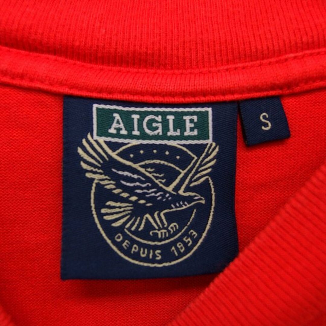 AIGLE(エーグル)のエーグル カットソー Tシャツ クルーネック リブ コットン 綿 プリント 半袖 メンズのトップス(Tシャツ/カットソー(半袖/袖なし))の商品写真
