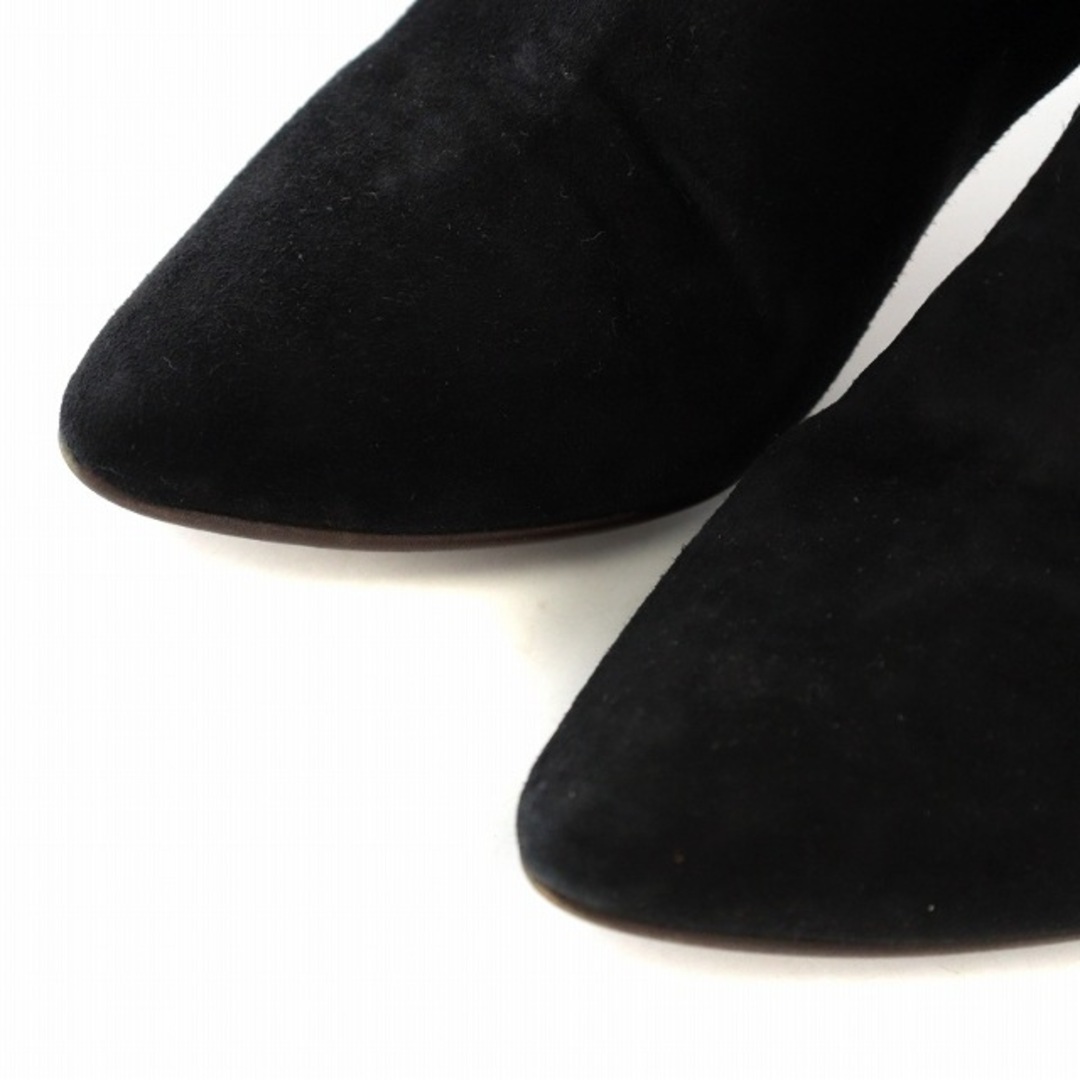 DIANA(ダイアナ)のダイアナ ロングブーツ ポインテッドトゥ ハイヒール スエード 23.0㎝ 黒 レディースの靴/シューズ(ブーツ)の商品写真