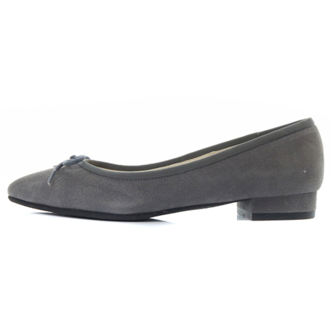 DIANA(ダイアナ)のダイアナ スエード バレエシューズ リボン ローヒール 21.5cm グレー レディースの靴/シューズ(ハイヒール/パンプス)の商品写真