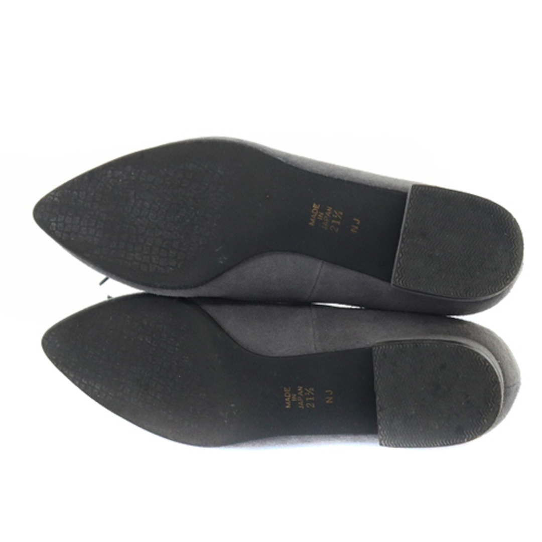 DIANA(ダイアナ)のダイアナ スエード バレエシューズ リボン ローヒール 21.5cm グレー レディースの靴/シューズ(ハイヒール/パンプス)の商品写真