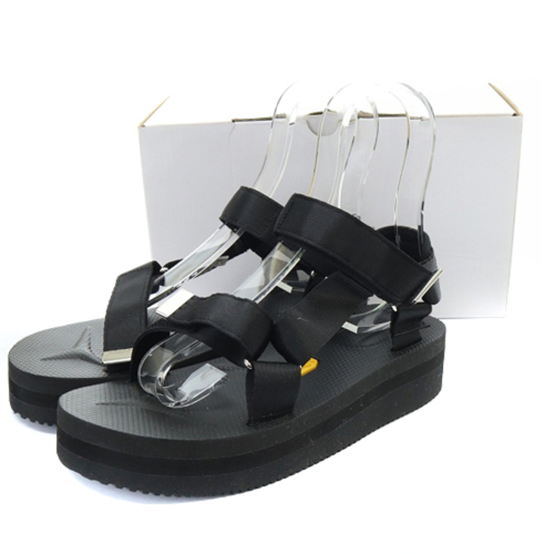 suicoke(スイコック)のスイコック グログランサンダル ストラップ 厚底 24cm 黒 レディースの靴/シューズ(サンダル)の商品写真