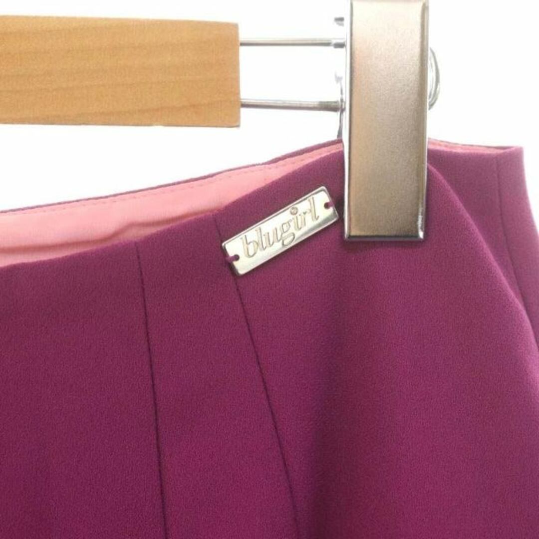 ブルーガール ブルマリン フレアスカート ミニ ロゴプレート I40 紫 レディースのスカート(ミニスカート)の商品写真