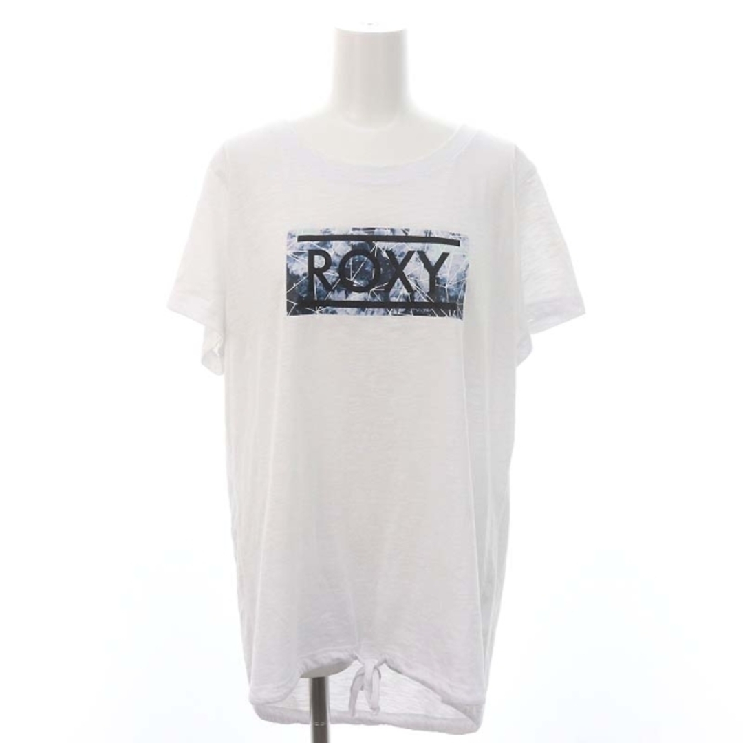 Roxy(ロキシー)のロキシー プリントTシャツ カットソー 半袖 L 白 ホワイト マルチカラー レディースのトップス(Tシャツ(半袖/袖なし))の商品写真