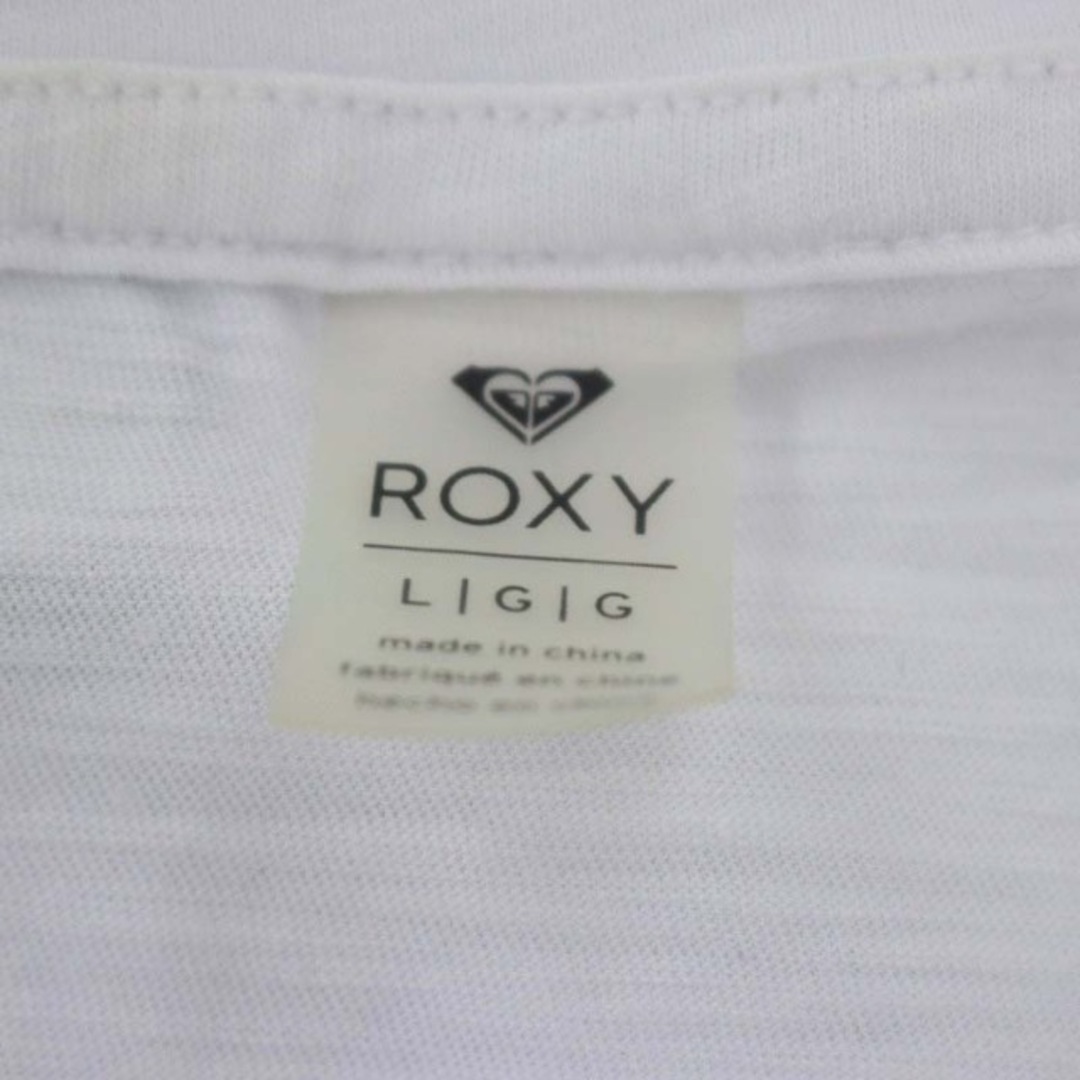 Roxy(ロキシー)のロキシー プリントTシャツ カットソー 半袖 L 白 ホワイト マルチカラー レディースのトップス(Tシャツ(半袖/袖なし))の商品写真