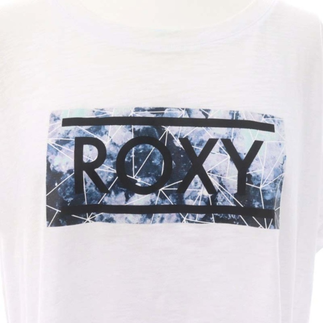 Roxy(ロキシー)のロキシー プリントTシャツ カットソー 半袖 L 白 ホワイト マルチカラー レディースのトップス(Tシャツ(半袖/袖なし))の商品写真