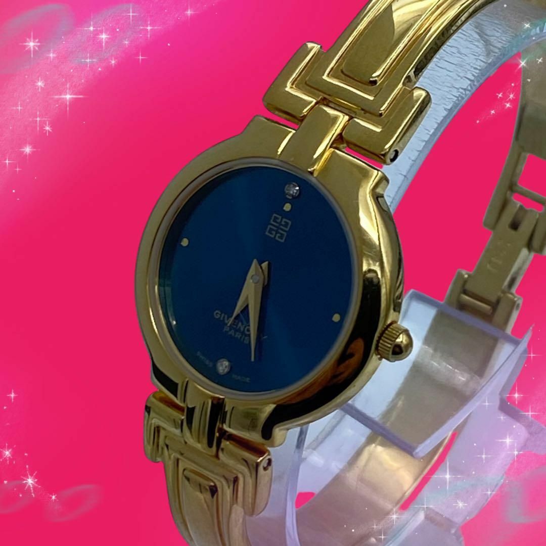 専用271【美品】GIVENCHY ジバンシー時計　レディース腕時計　2Pダイヤ時計ショップHaru