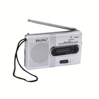 ポータブルラジオ　ポケットラジオ　AM FM  緊急時　防災セット　新品(ラジオ)