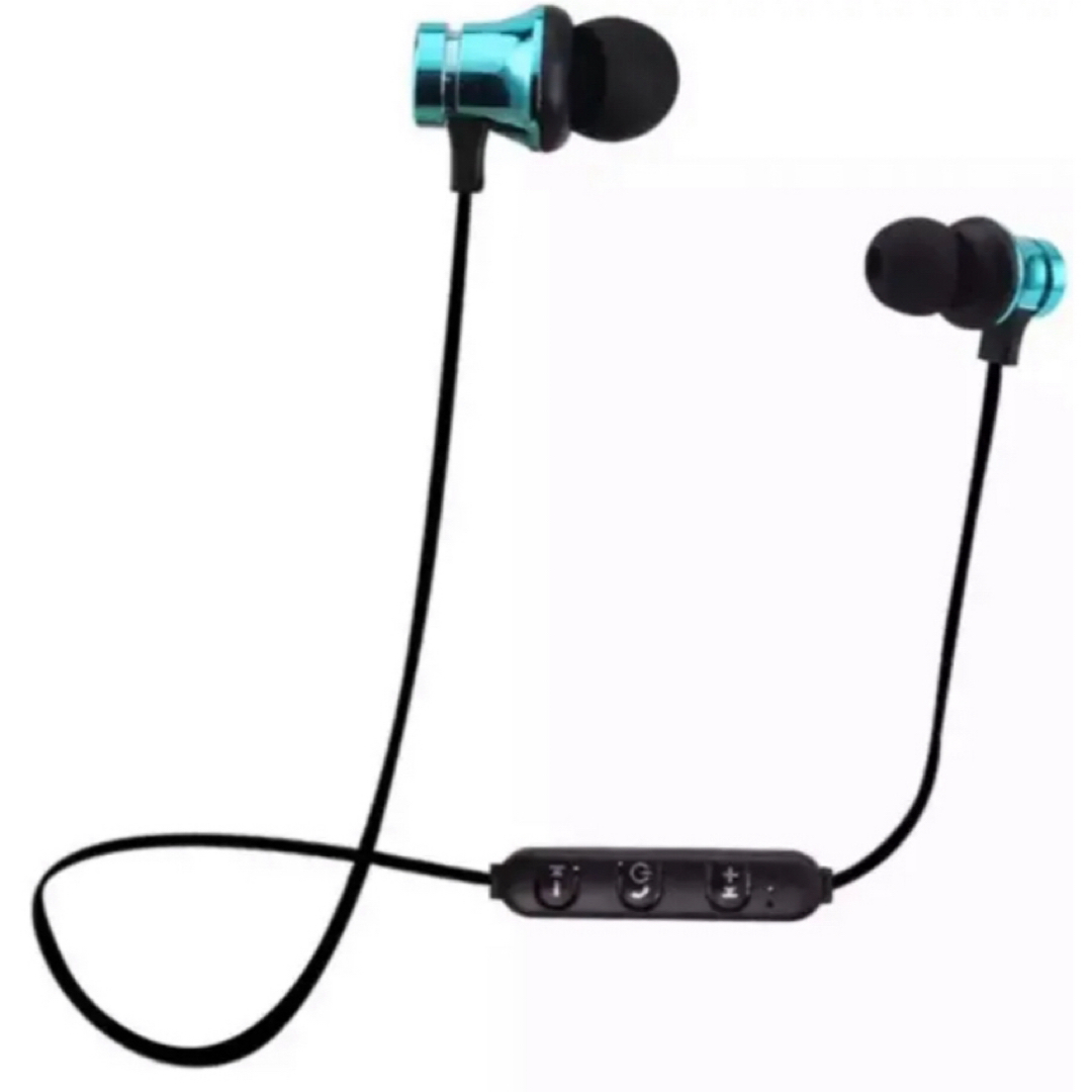 ワイヤレスイヤホン　Bluetoothイヤホン　iPhone 防水　マグネット スマホ/家電/カメラのオーディオ機器(ヘッドフォン/イヤフォン)の商品写真