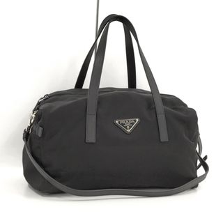 プラダ(PRADA)のPRADA 2WAY ボストンバッグ ショルダーバッグ ナイロン ブラック(ショルダーバッグ)