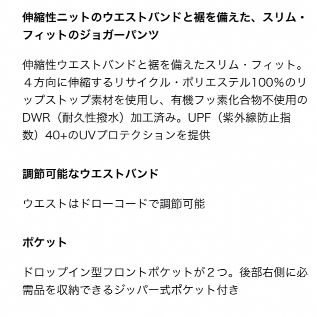 patagonia(パタゴニア)の大特価‼️新品！patagonia テルボンヌジョガーズ⭐️L⭐️人気完売⭐️ メンズのパンツ(その他)の商品写真