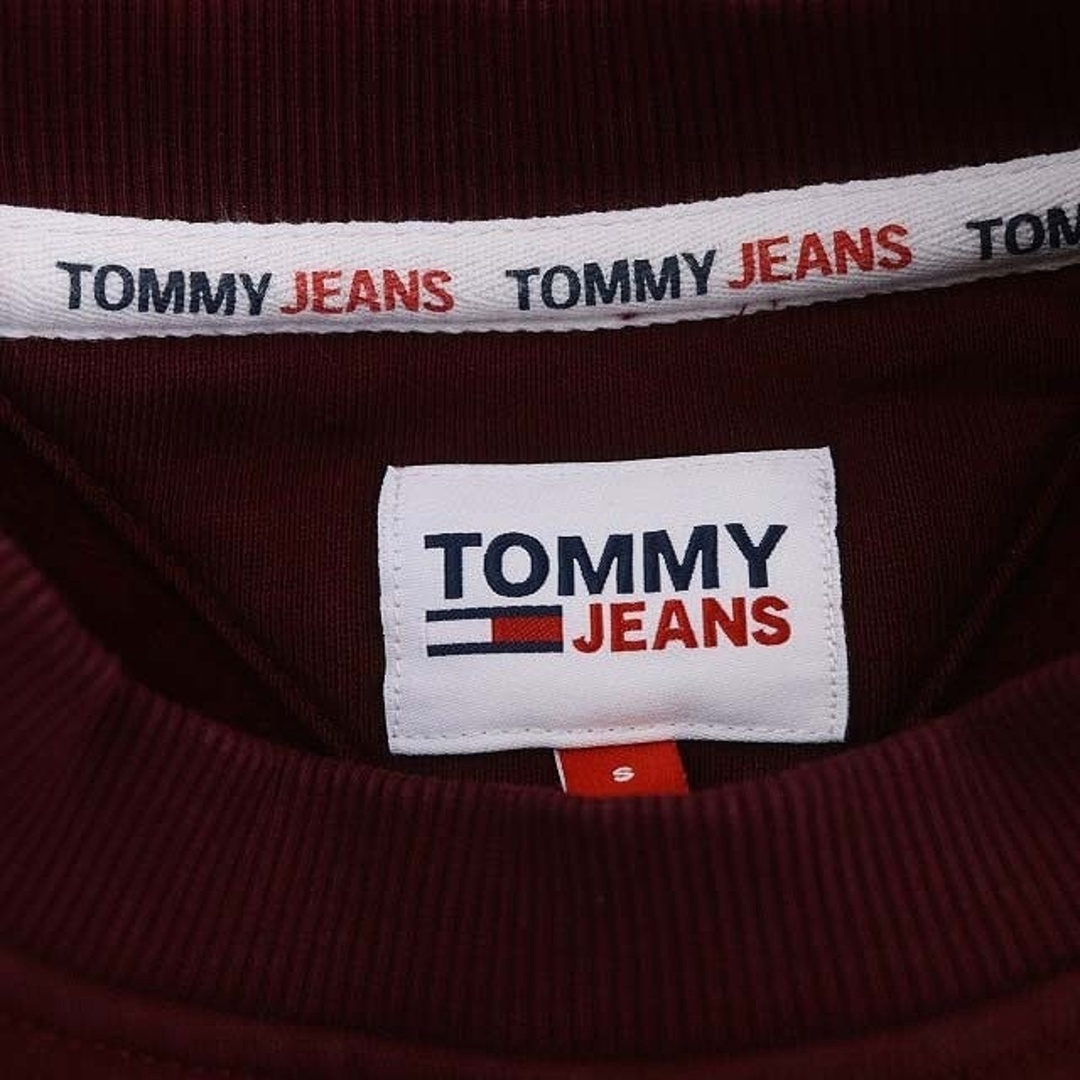 TOMMY(トミー)のトミー ジーンズ ロゴエンブロイドトレーナー スウェット 長袖 S バーガンディ メンズのトップス(その他)の商品写真