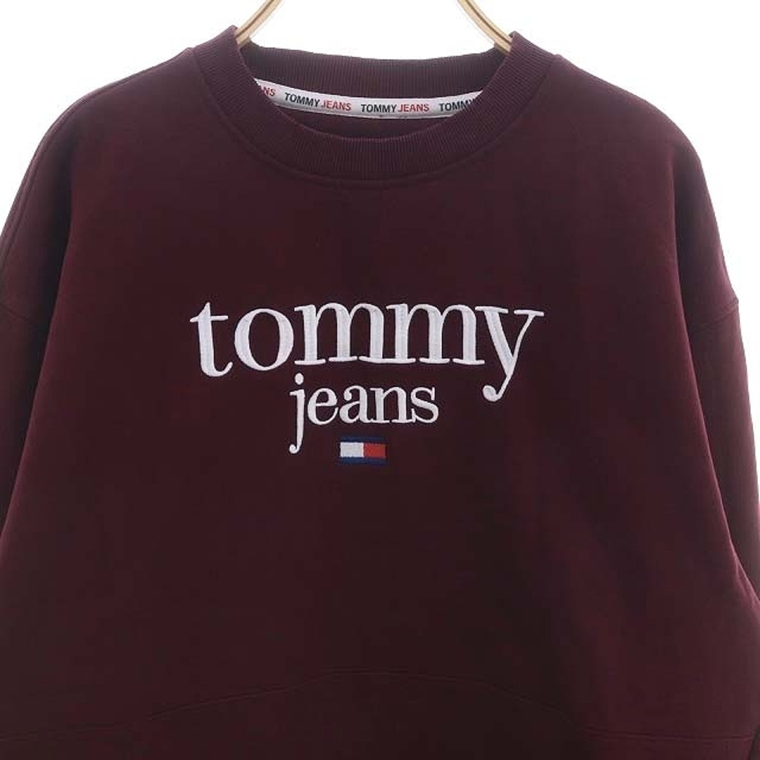 TOMMY(トミー)のトミー ジーンズ ロゴエンブロイドトレーナー スウェット 長袖 S バーガンディ メンズのトップス(その他)の商品写真