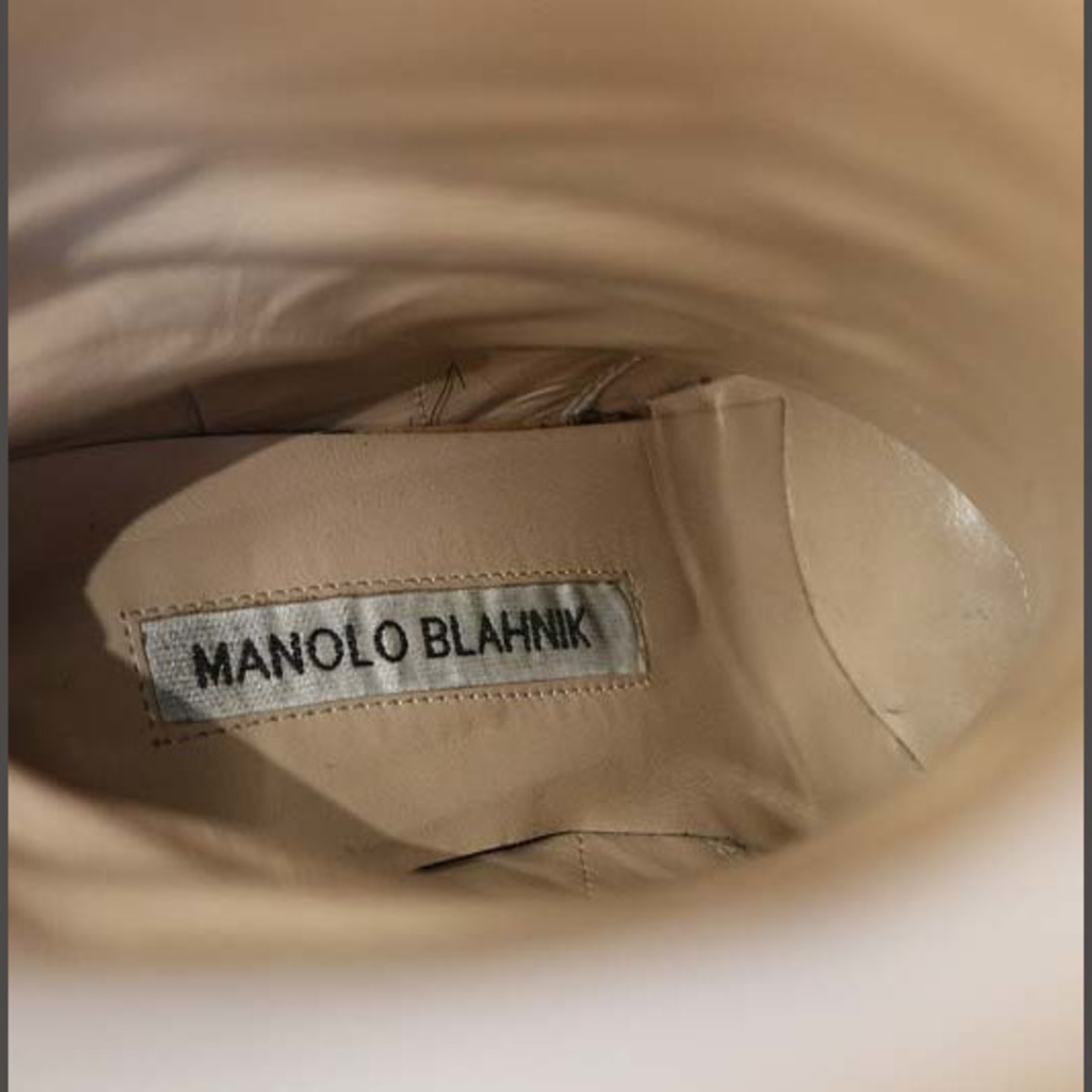 MANOLO BLAHNIK(マノロブラニク)のマノロブラニク M-KHOMOBI ブーツ ロング ハイヒール 34 黒 レディースの靴/シューズ(ブーツ)の商品写真