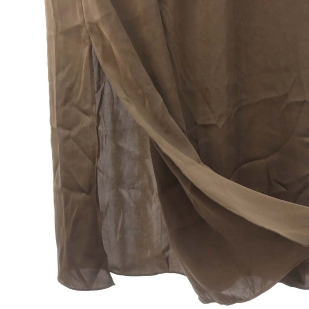 theory(セオリー)のセオリー PULL ON MAXI スカート ギャザー イージー P S 茶 レディースのスカート(ロングスカート)の商品写真