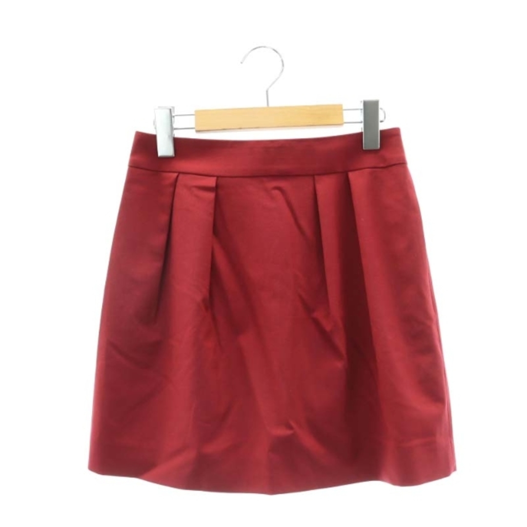 theory(セオリー)のセオリー CHABLISスカート フレア ミニ タック ウール 0 S 赤 レディースのスカート(ミニスカート)の商品写真