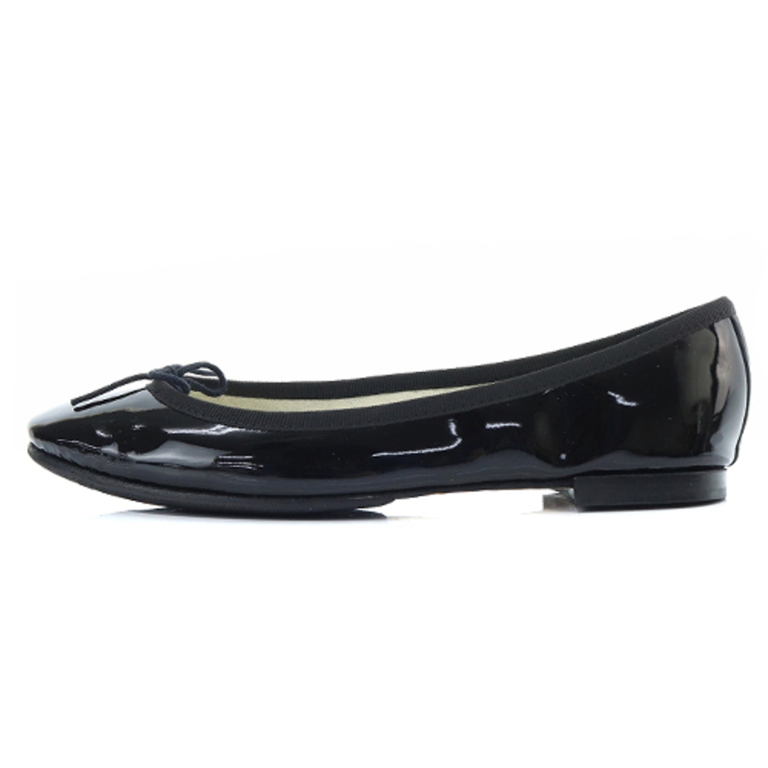 repetto(レペット)のレペット バレエシューズ エナメル リボン 38 24cm 黒 レディースの靴/シューズ(バレエシューズ)の商品写真