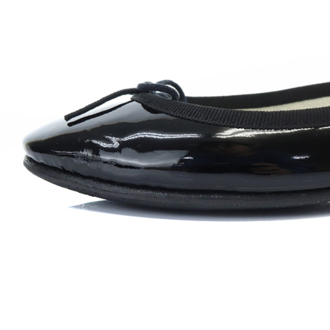 repetto(レペット)のレペット バレエシューズ エナメル リボン 38 24cm 黒 レディースの靴/シューズ(バレエシューズ)の商品写真