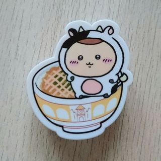 チイカワ(ちいかわ)の新品★限定コラボ【ちいかわ】すき家すきすきセット☆ダイカットマグネット★b(キャラクターグッズ)