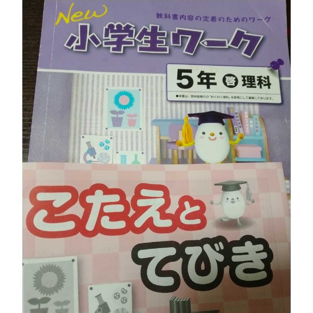 小学生ワーク小学5年理科　啓林館　塾専売品 エンタメ/ホビーの本(語学/参考書)の商品写真