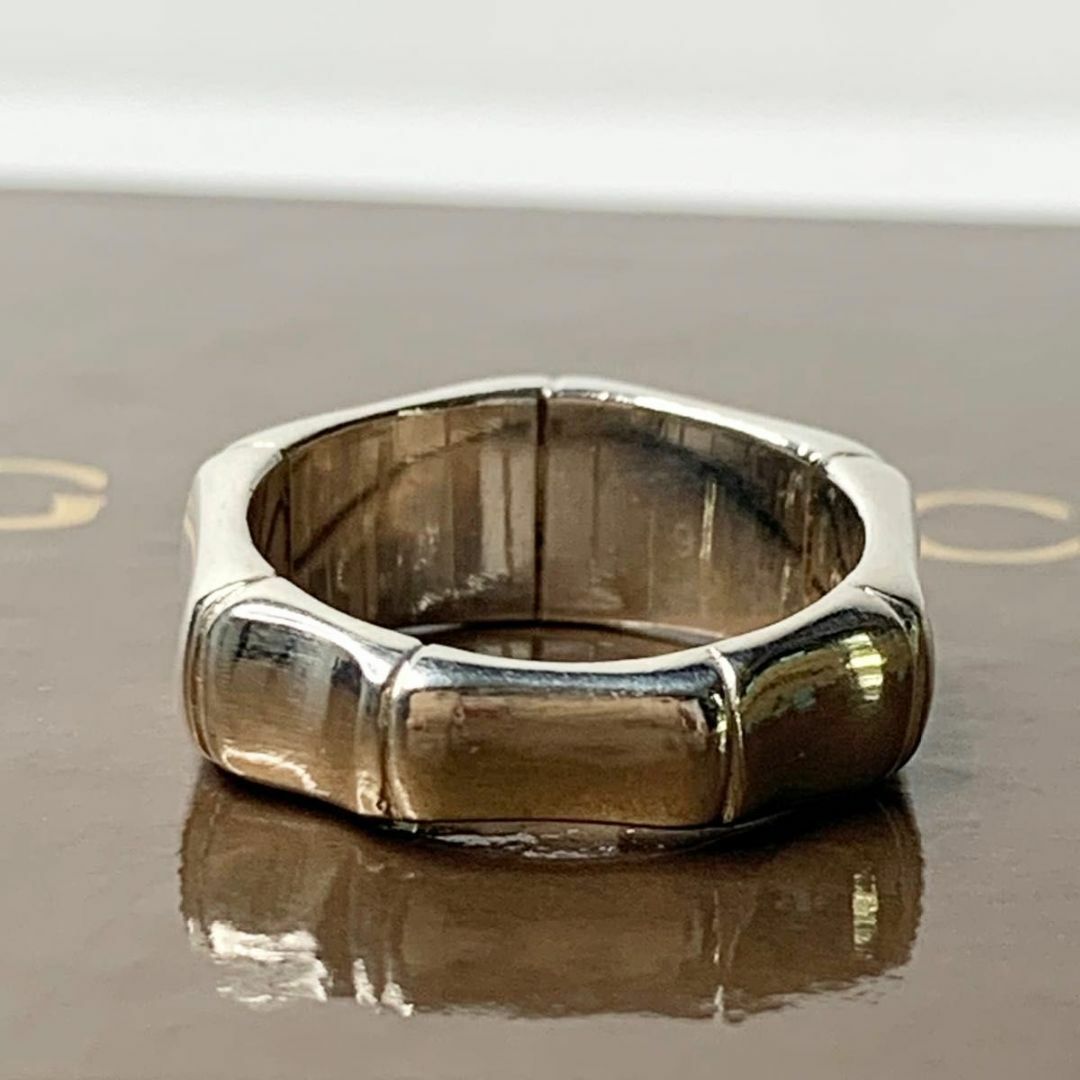 Gucci - GUCCI グッチ 希少 バンブー リング 8号 シルバー by2の通販 Gucci - GUCCI グッチ 希少 バンブー リング 8号 シルバー by2の通販